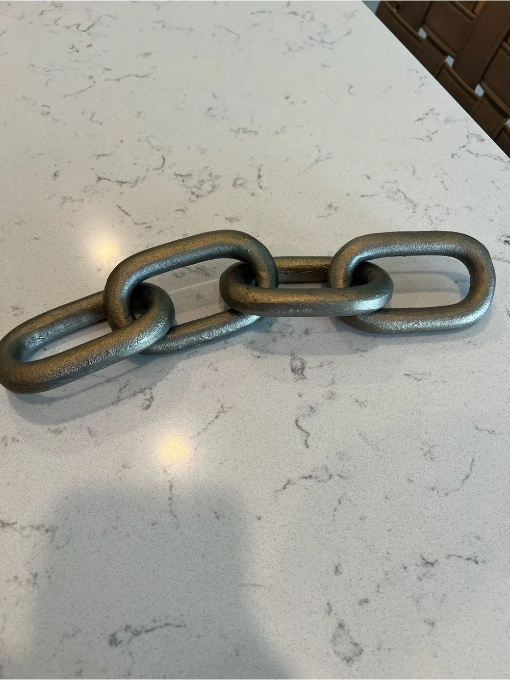 Decorative Metal Chain Accent - Aged Gold color